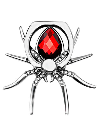 Spider Rhinestone Phone Ring Holder & Stand – Metal Finger Grip