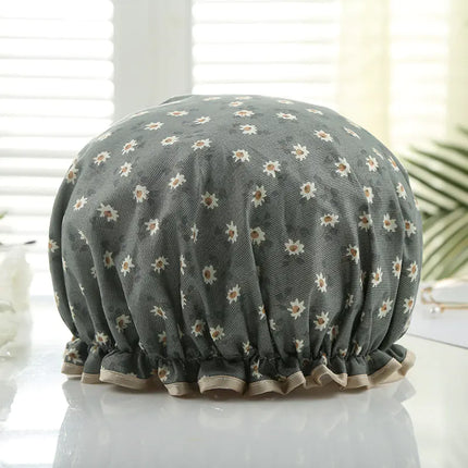 Disposable Double-layer Waterproof Shower Cap for Hair