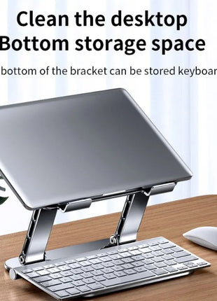 Adjustable Aluminum Laptop Stand for Ergonomic Workstation