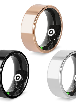 Titanium smart ring sleep and activity tracker