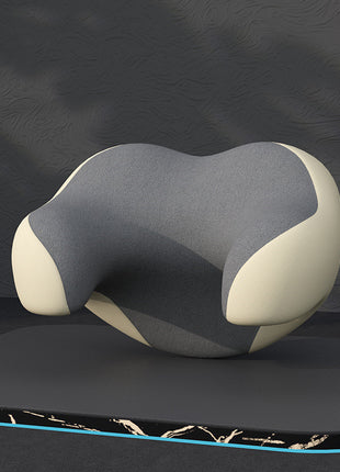U-Shaped Memory Foam Car Headrest Pillow – Apricot Grey