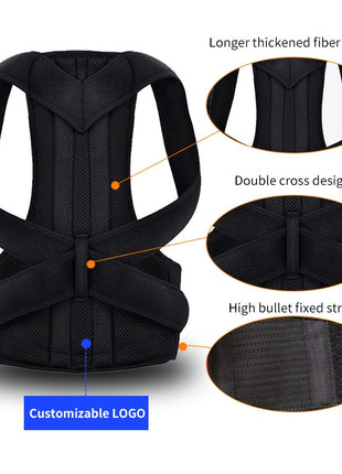 Posture correction belt – black – view 4