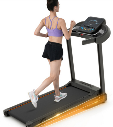Compact Easy‑Fold Treadmill with LED Display & Shock Absorption