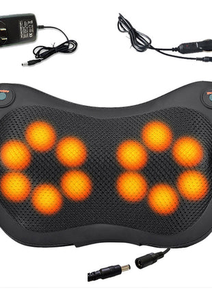 Infrared Heating Shiatsu Massage Pillow for Neck & Back Relief