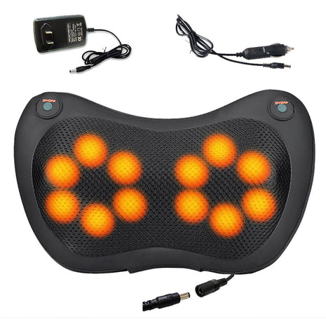 Infrared Heating Shiatsu Massage Pillow for Neck & Back Relief