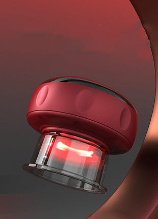 Electric vacuum cupping massage body cups with LED display and USB charging for anti-cellulite therapy and slimming
