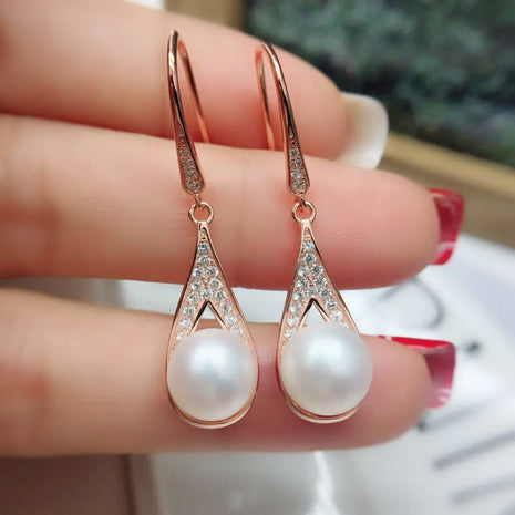 Water Drop Pearl Earrings (New Design)