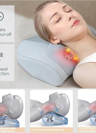 Heated Kneading Massage Pillow – Apricot – view 5