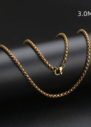 Square Pearl Stainless Steel Necklace