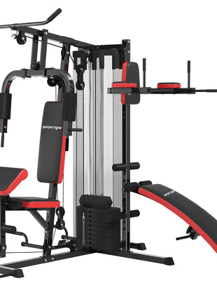 SPORTNOW Multi-Gym workout station with 65kg weight stack for full-body strength training at home