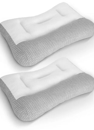 Ergonomic mesh bed pillow – 2 low pillows