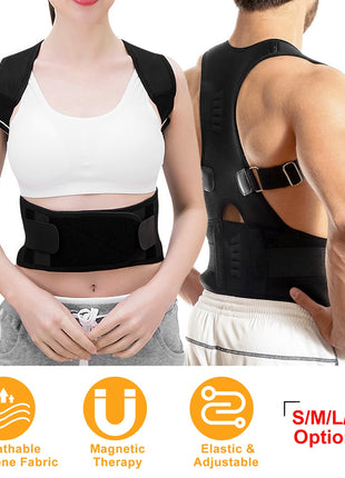 Back posture corrector with lumbar belt – view 9