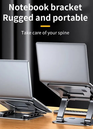 Adjustable Aluminum Laptop Stand for Ergonomic Workstation