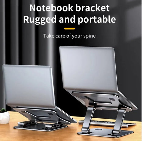 Adjustable Aluminum Laptop Stand for Ergonomic Workstation