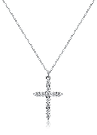 Rotatable Cross Crown Necklace