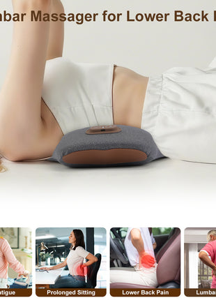 Electric Lumbar Massage Pillow – Dark Grey – view 7