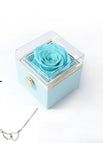 Blue Box Silver Necklace