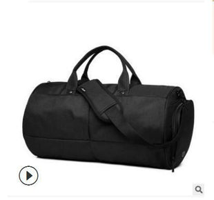 Waterproof Canvas Men's Sports Gym Bag - Large Capacity