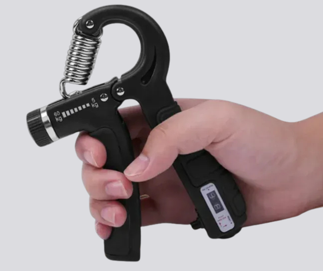 Adjustable Hand Grip Strengthener with Counter