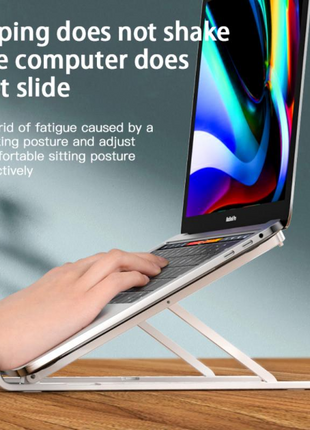 Adjustable Laptop Cooling Stand with Built‑In Fan