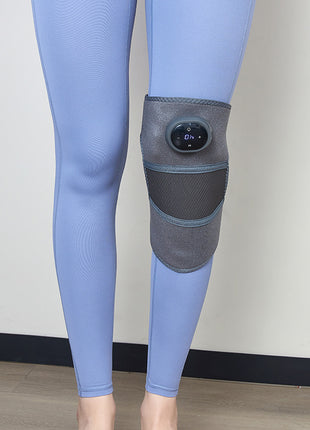 Heated knee wrap control buttons and LED display for 5 heat levels