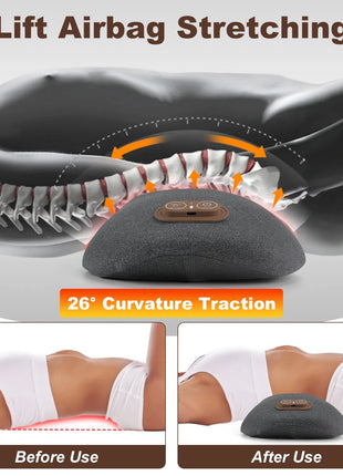 3-in-1 lumbar support pillow – dark grey – view 7