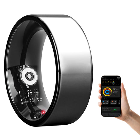 Titanium smart ring – Black – view 11