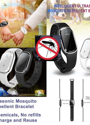 Super Shield Mosquito Repellent Watch Band Ultrasonic And Electronic