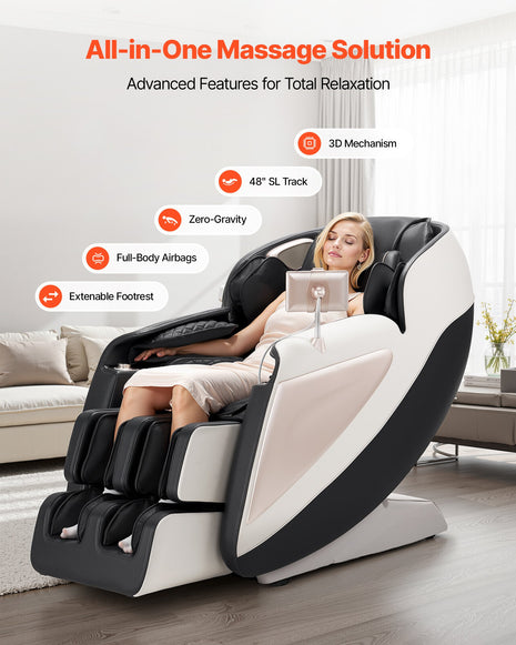 3D Zero‑Gravity Full Body SL‑Track Massage Chair