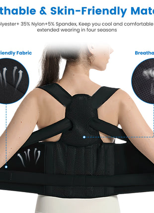Adjustable posture corrector – black – view 10