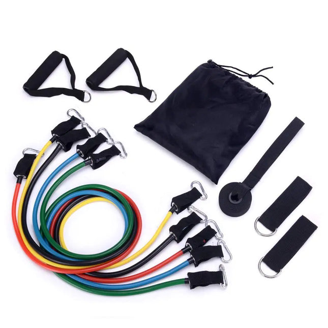 11 Pcs Resistance Bands Set for Crossfit & Yoga Fitness