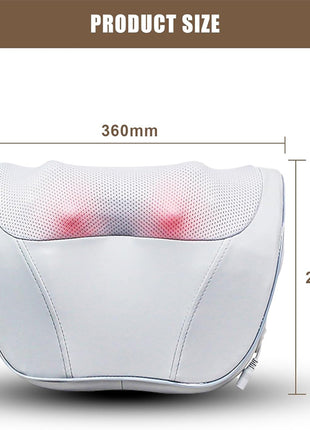 Heated Kneading Massage Pillow – Apricot – view 2