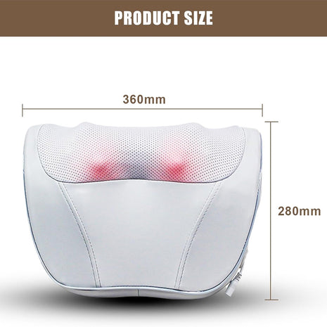 Heated Kneading Massage Pillow – Apricot – view 2