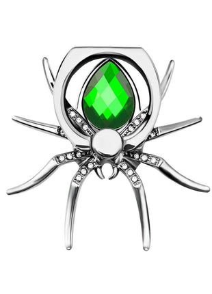 Spider Rhinestone Phone Ring Holder & Stand – Metal Finger Grip