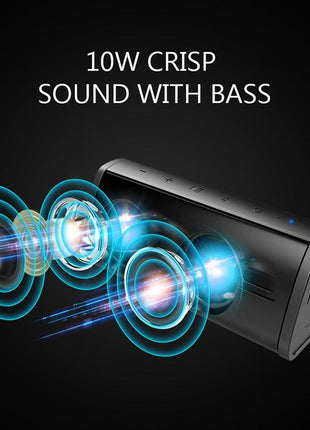 Waterproof Bluetooth Outdoor Speaker with Deep Bass