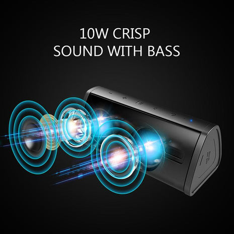 Waterproof Bluetooth Outdoor Speaker with Deep Bass