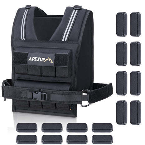 Endurance Vest with Adjustable Iron Weights 20-40lbs