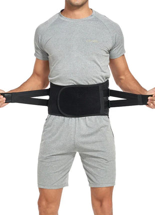 Adjustable Lumbar Support Back Brace – Black – view 10