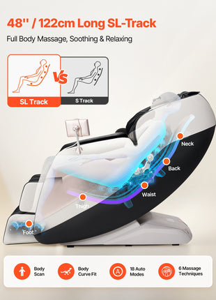 3D Zero‑Gravity Full Body SL‑Track Massage Chair