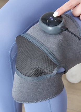 Electric self-heating knee massage instrument with USB cable and adjustable strap