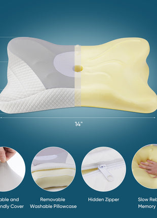 Memory foam contour neck pillow – view 2
