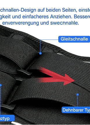 Adjustable Lumbar Support Back Brace – Black – view 9