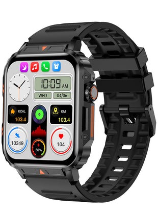 Square Outdoor Sports Smartwatch – black