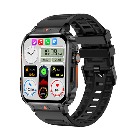 Square Outdoor Sports Smartwatch – black