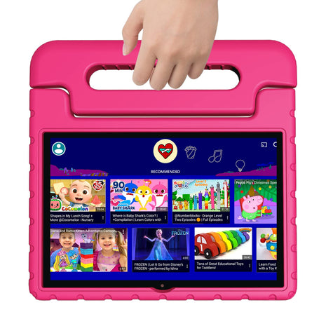 VNEIMQN Tablet for Kids 10 Inch Kids Tablet Android 13 64GB Octa-Core WiFi 6 Big Battery Google Kids Space Parental Control 1280 * 800 HD Display Pink