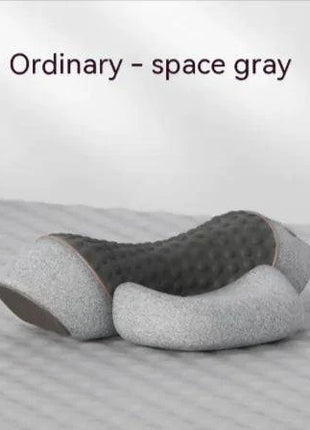 Heated cervical pillow with memory foam for neck support and relaxation