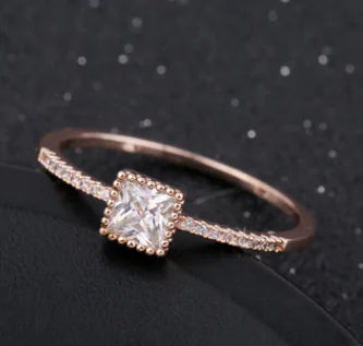Korean Fashion Open Ring with Pearl and Zirconia