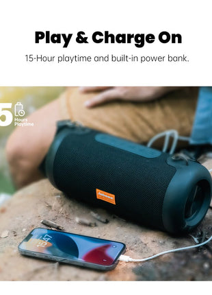 WHALE with Shoulder Strap—Wireless Outdoor Speaker