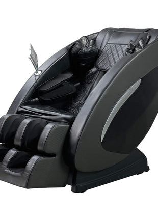Black Zero-Gravity SL-Track full body massage recliner with foot rollers and Bluetooth speakers