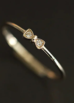 Korean Fashion Open Ring with Pearl and Zirconia